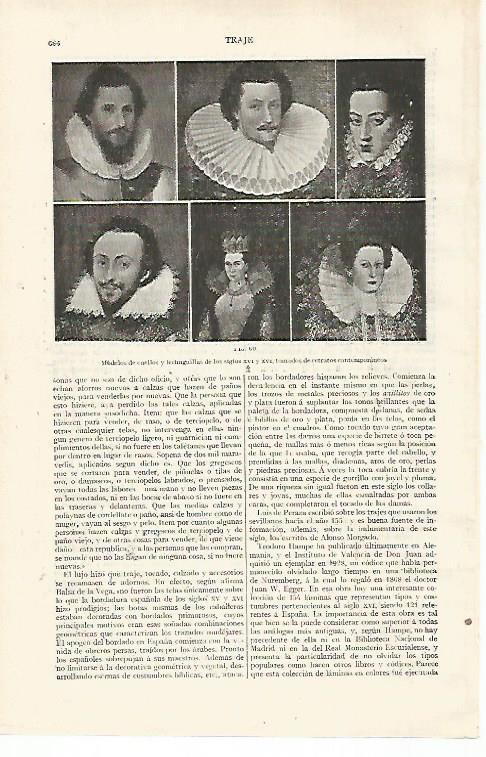 LAMINA ESPASA 28789: Modelos de cuellos de los siglos XVI y XVII