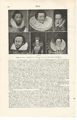 LAMINA ESPASA 28789: Modelos de cuellos de los siglos XVI y XVII