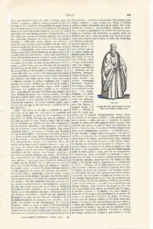 LAMINA ESPASA 28790: Traje del jefe del Consejo de los Diez de Venecia