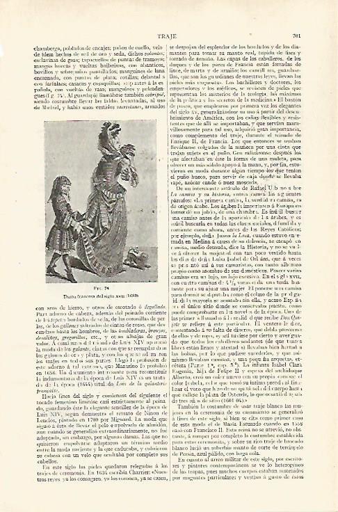 LAMINA ESPASA 28794: Dama francesa del siglo XVII