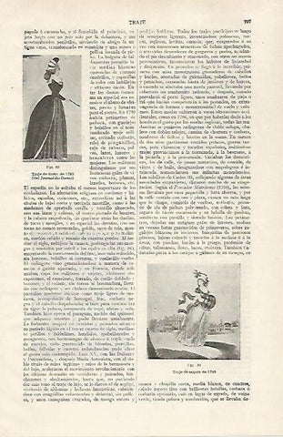 LAMINA ESPASA 28797: Traje de dama de 1793