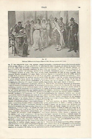 LAMINA ESPASA 28798: Madame Tallien en los Campos Eliseos por E. Zier