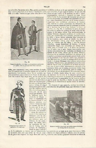 LAMINA ESPASA 28800: Traje de caballero de 1834