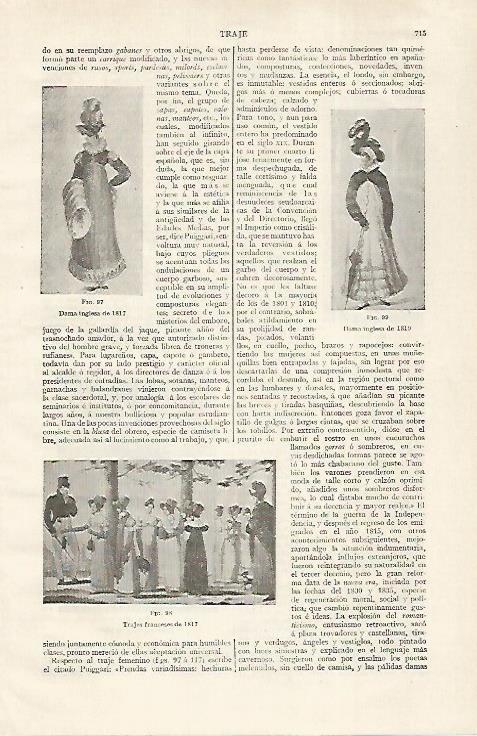 LAMINA ESPASA 28801: Dama inglesa de 1817