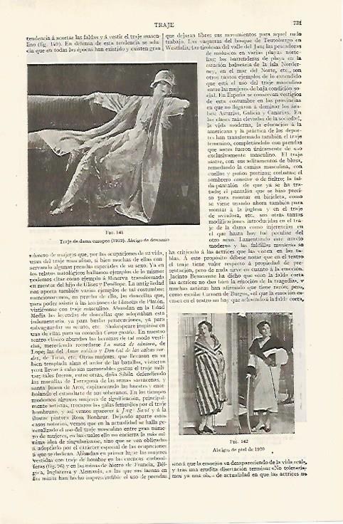 LAMINA ESPASA 28809: Traje de dama europea de 1919