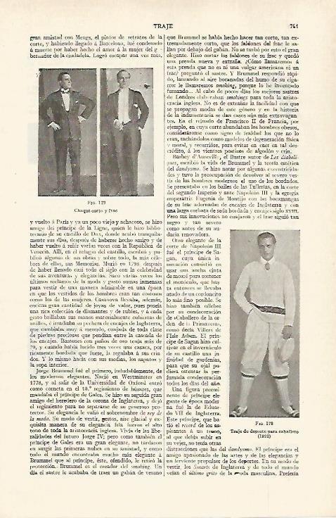 LAMINA ESPASA 28814: Chaque corto y frac