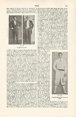 LAMINA ESPASA 28814: Chaque corto y frac