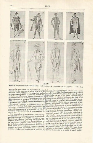 LAMINA ESPASA 28815: Modelo de traje masculino por Bussy Fabiano Cappiello y Boris
