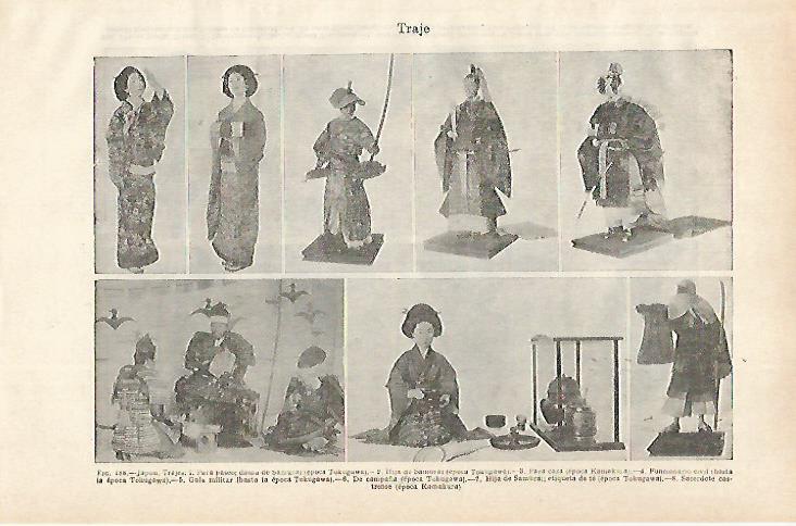 LAMINA ESPASA 28821: Trajes de Japon