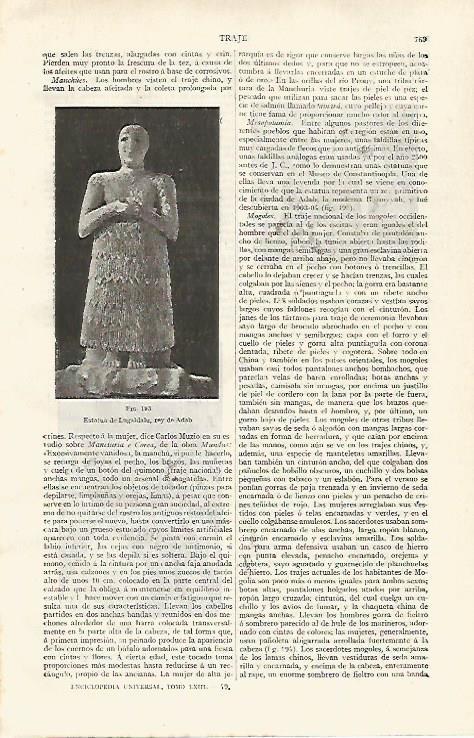 LAMINA ESPASA 28823: Esstatua de Lugaldalu rey de Adab