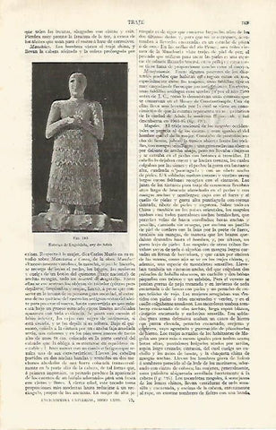 LAMINA ESPASA 28823: Esstatua de Lugaldalu rey de Adab