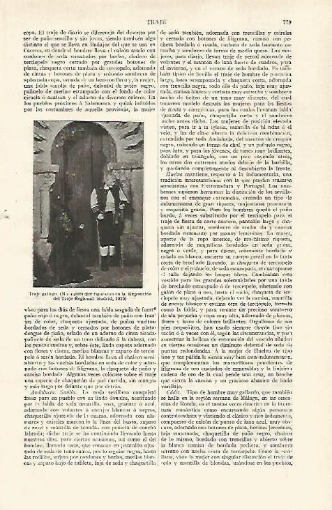 LAMINA ESPASA 28825: Traje gallego