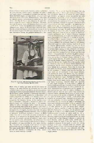 LAMINA ESPASA 28827: Traje de asturiana maniqui de 1925