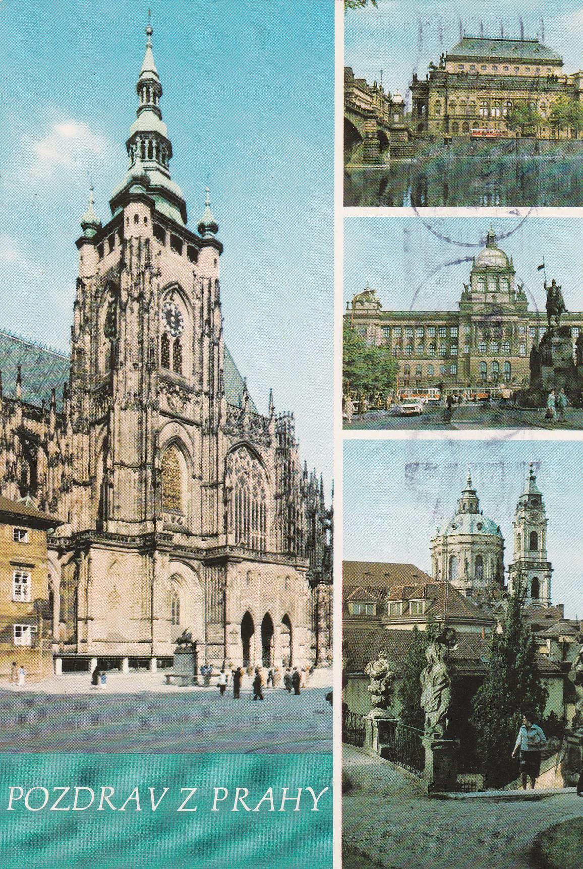 POSTAL B6072: PRAGA: DIFERENTES ASPECTOS