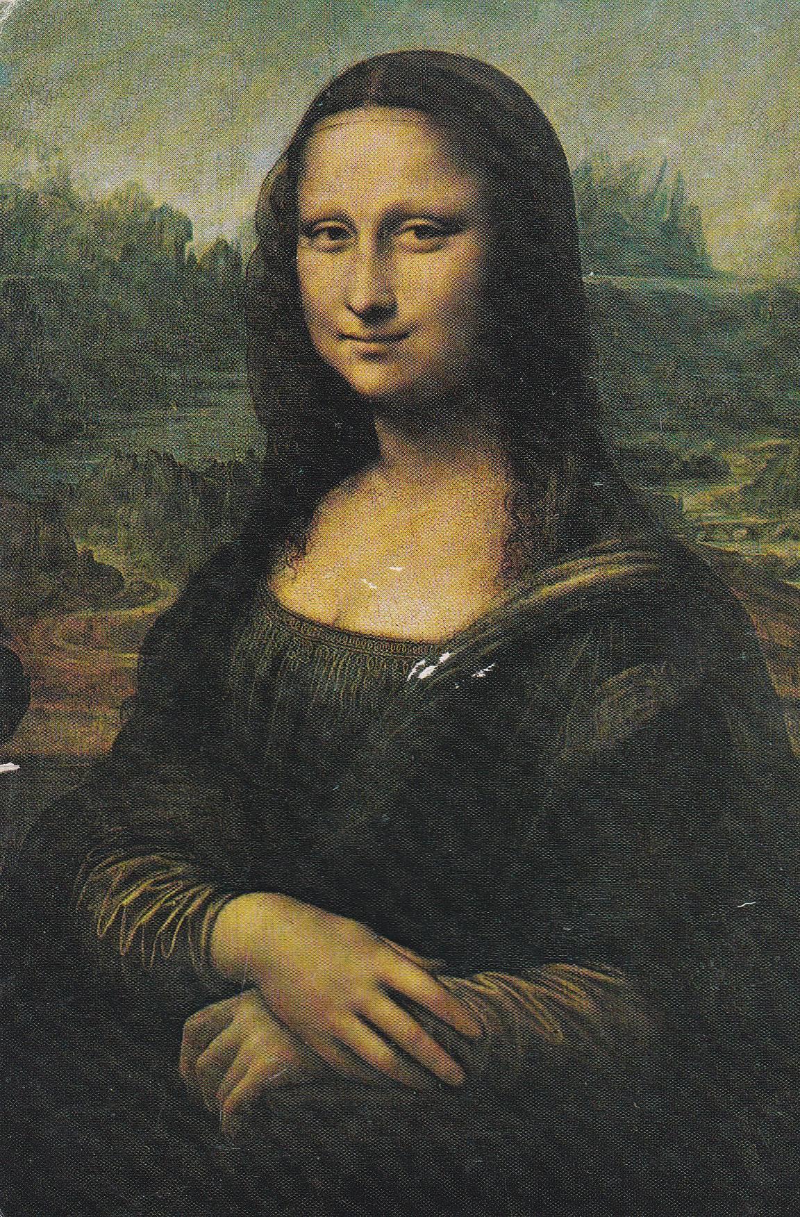 POSTAL B6085: LEONARDO DA VINCI: LA GIOCONDA