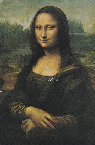 POSTAL B6085: LEONARDO DA VINCI: LA GIOCONDA