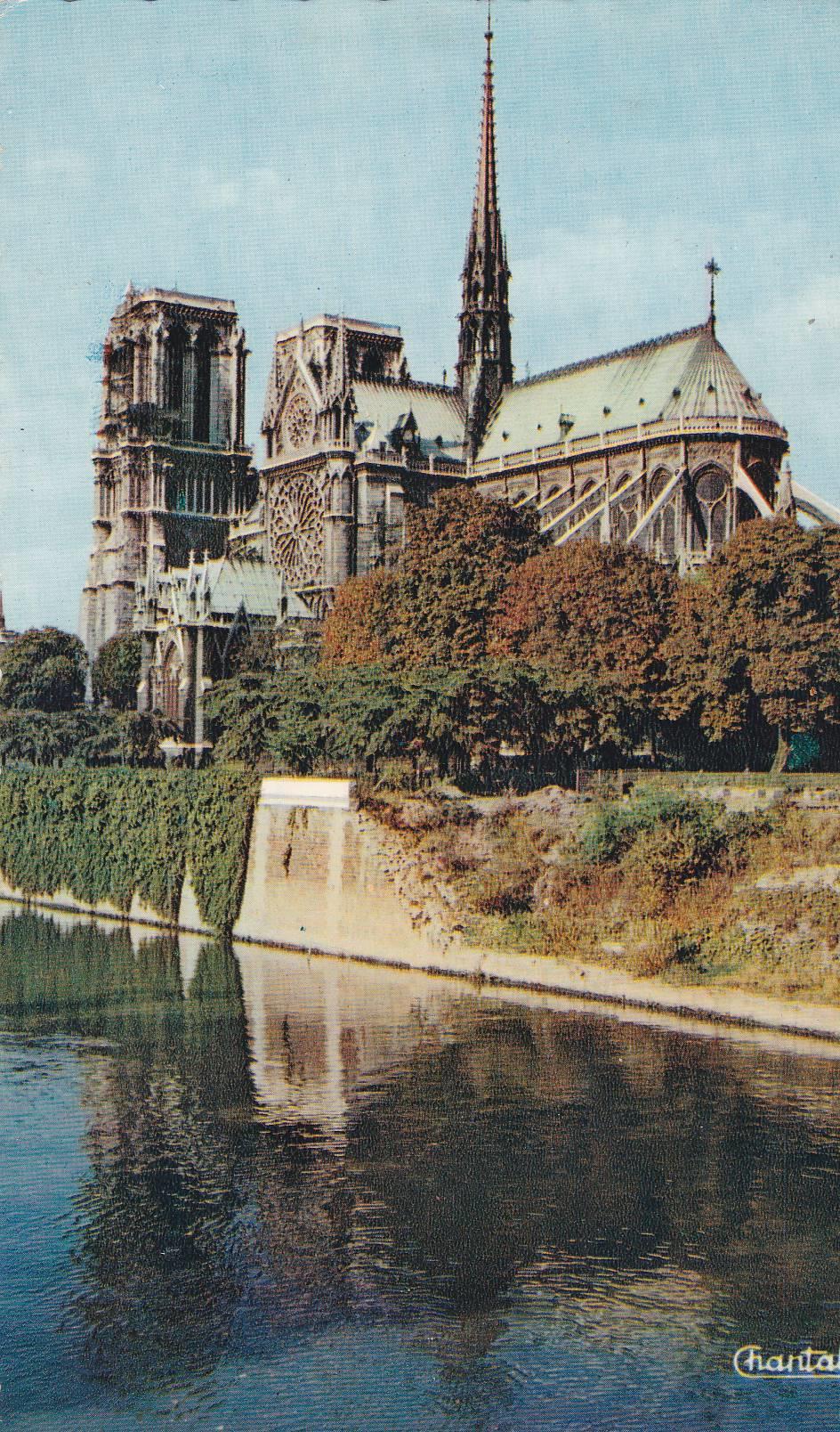 POSTAL B6093: PARIS: NOTRE DAME Y EL RIO SENA