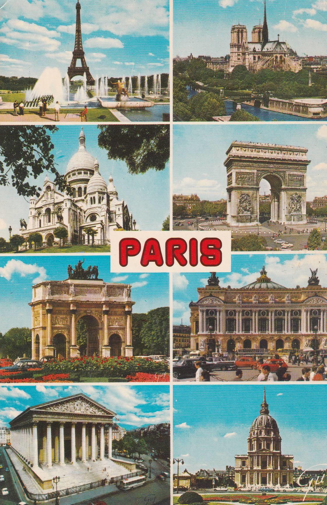 POSTAL B6095: PARIS: DIFERENTES ASPECTOS