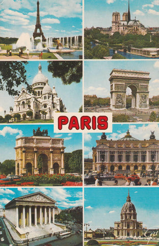 POSTAL B6095: PARIS: DIFERENTES ASPECTOS