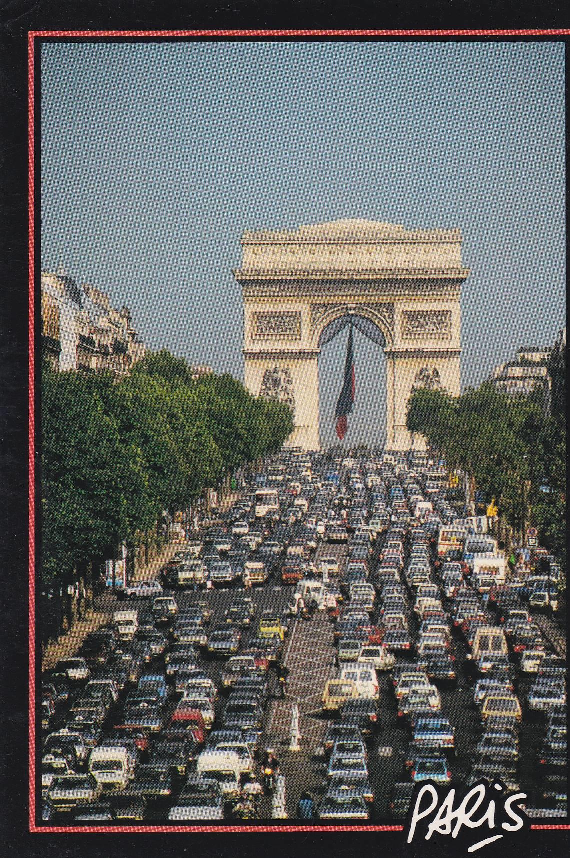 POSTAL B6096: PARIS: ARCO DE TRIUMFO