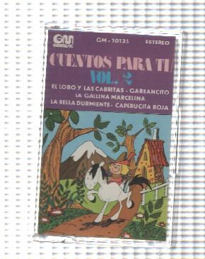 Cassette: GM: Cuentos para ti vol 2 - El lobo y las cabritas, Garbancito, La gallina Marcelina