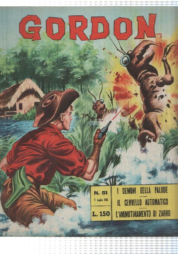 Fratelli Spada: Flash Gordon num 51, año 1966 - I demoni della palude, M. Caria. In appendice 20000 Leghe Sotto i Mari