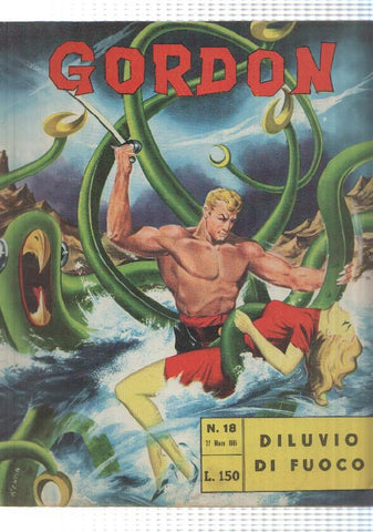 Fratelli Spada: Flash Gordon num 18, año 1965 - Diluvio di fuoco, M. Caria