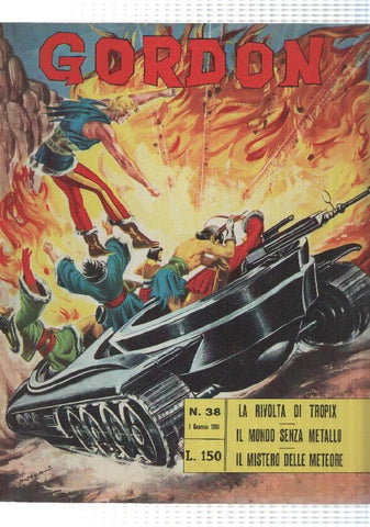 Fratelli Spada: Flash Gordon num 38, año 1966 - La rivolta di tropix, M. Caria. In appendice 20000 Leghe Sotto i Mari