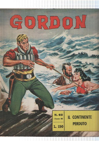 Fratelli Spada: Flash Gordon num 60, año 1966 - il continente perduto, M. Caria. In appendice 20000 Leghe Sotto i Mari