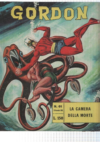 Fratelli Spada: Flash Gordon num 61, año 1966 - La camera della morte, M. Caria. In appendice 20000 Leghe Sotto i Mari