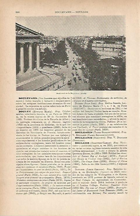 LAMINA ESPASA 11722: Boulevard de la Madeleine en Paris