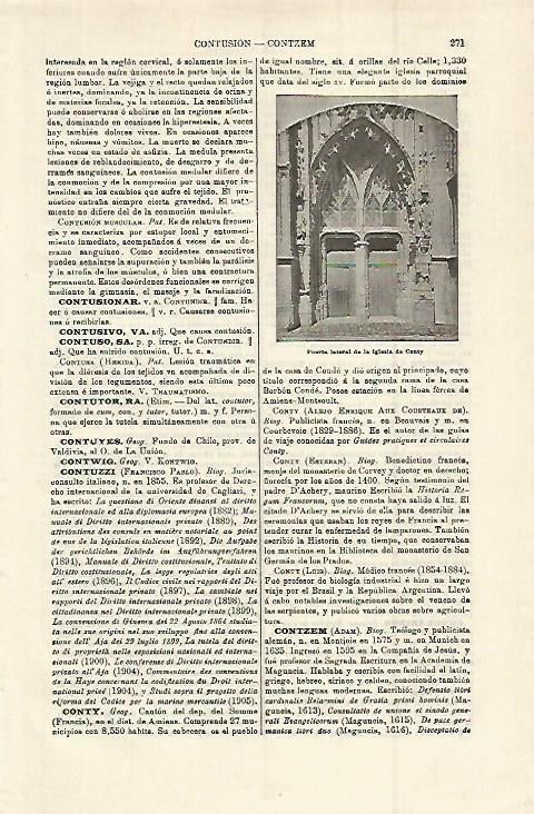 LAMINA ESPASA 15331: Puerta lateral de la iglesia de Conty