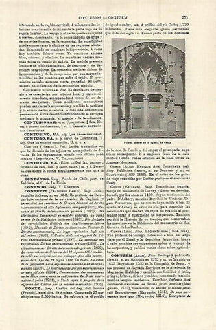 LAMINA ESPASA 15331: Puerta lateral de la iglesia de Conty