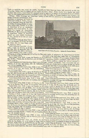 LAMINA ESPASA 17210: Iglesia de Saint Omer Francia