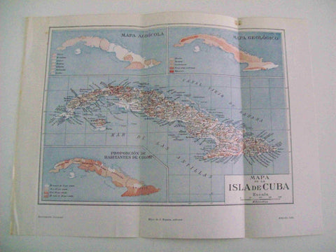 LAMINA ESPASA 14306: Mapa de Cuba