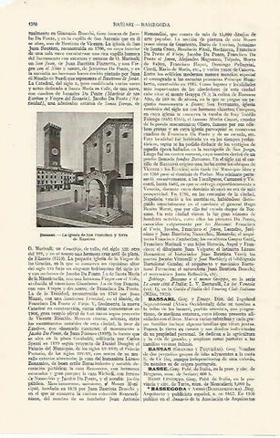 LAMINA ESPASA 19161: Iglesia de San Francisco en Bassano Italia