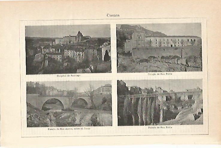 LAMINA ESPASA 14325: Vistas de Cuenca