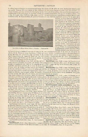 LAMINA ESPASA 19582: Sauverre de Bearn Francia