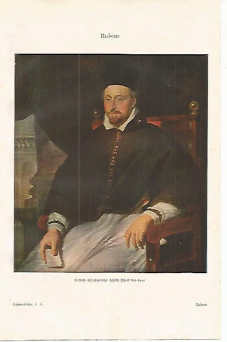 LAMINA ESPASA 16997: Arzobisppo von Gent por Rubens