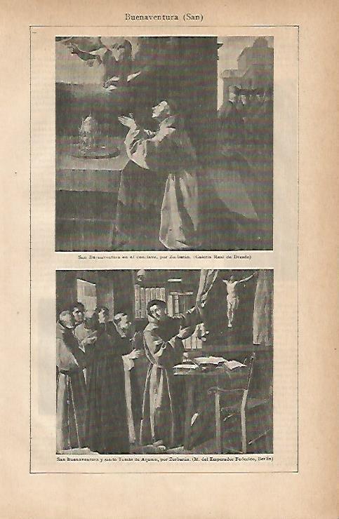 LAMINA ESPASA 11854: San Buenaventura
