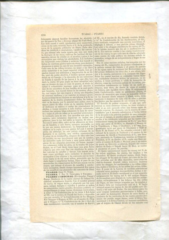 ESPASA 1928: Articulo de 10 paginas sobre Tuareg