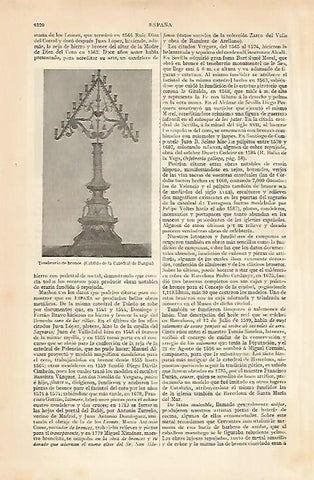 LAMINA ESPASA 10367: Tenebrario de bronce de la Catedral de Burgos