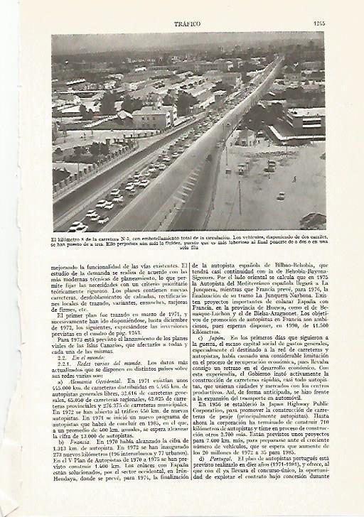 LAMINA ESPASA 13523: Kilometro 8 de la carretera N-5