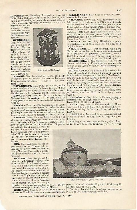 LAMINA ESPASA 16231: Iglesia romanica de Hix Francia