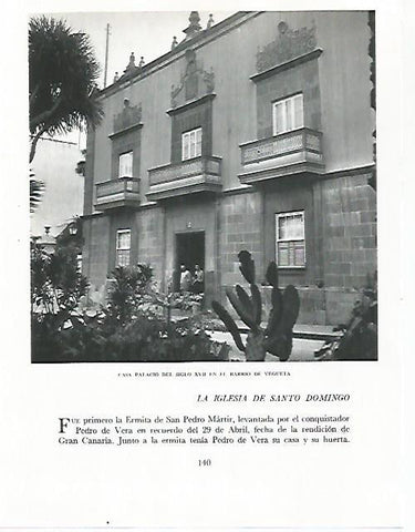 LAMINA 10256: Casa Palacio en el barrio de Vegueta