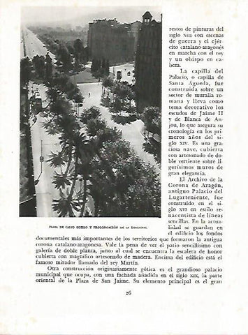 LAMINA 10445: Antigua Plaza de Calvo Sotelo y Avenida Diagonal en Barcelona