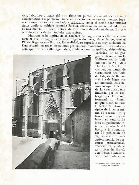 LAMINA 10544: Colegiata de la Basilica de Manresa