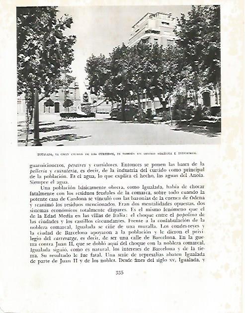 LAMINA 10574: Plaza en Igualada