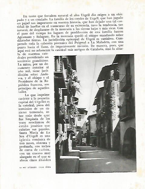 LAMINA 10587: Calle de la Seu d Urgell