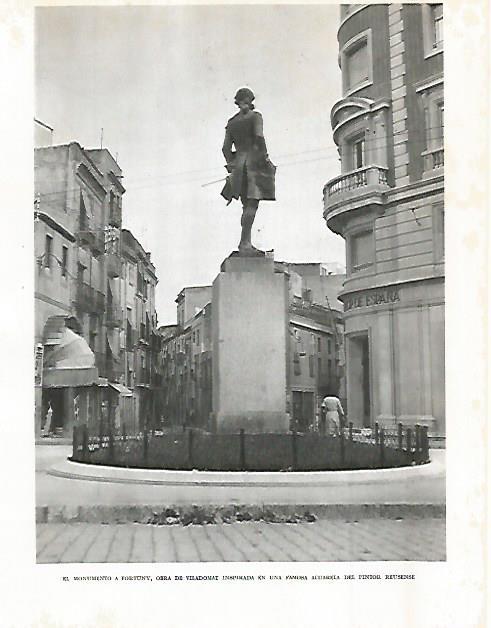 LAMINA 10666: Monumento a Fortuny en Reus